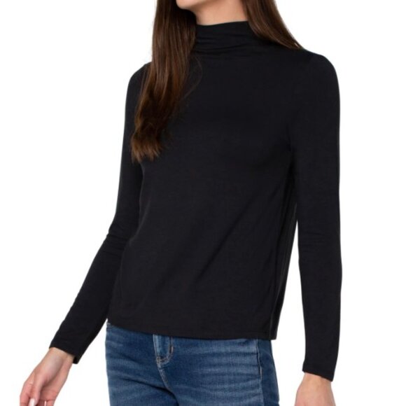 GNW Tops - NWT GNW 3X Black Mock neck Long Sleeve Knit Top Basic Great for layering!